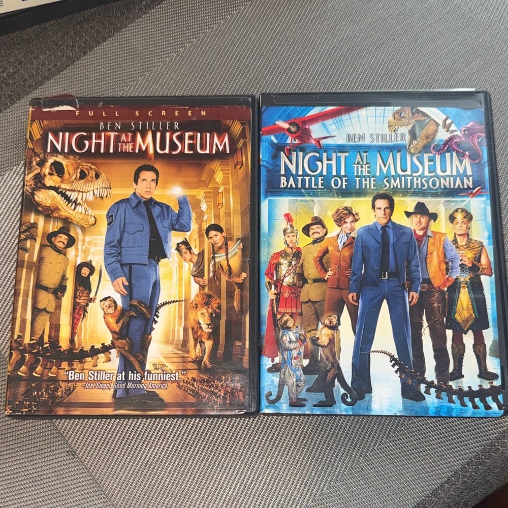 **3/$15** Night At The Museum/Night At The Museum Battle Of The Smithsonian DVDs